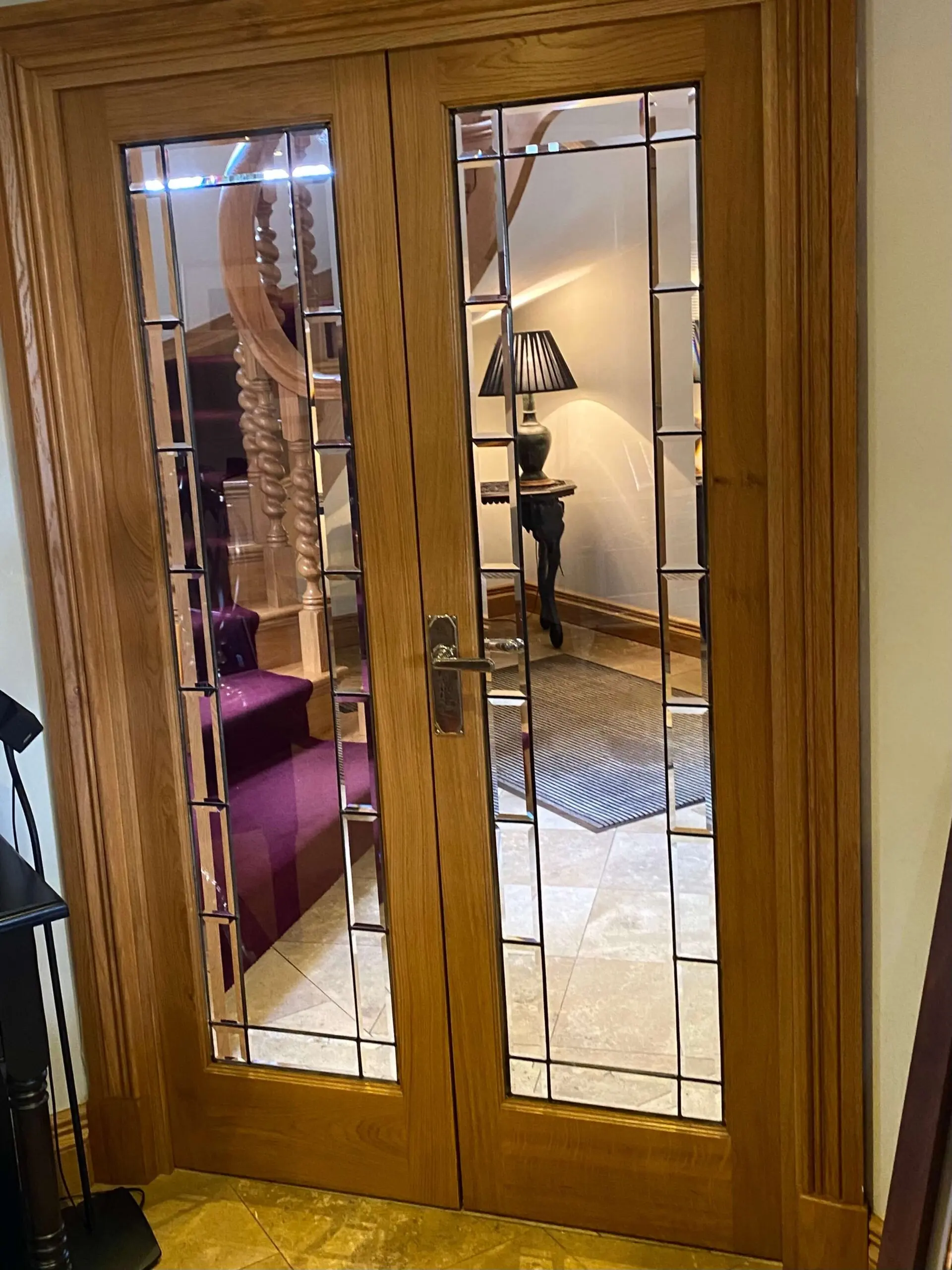 Pair of oak doors modern internal doors